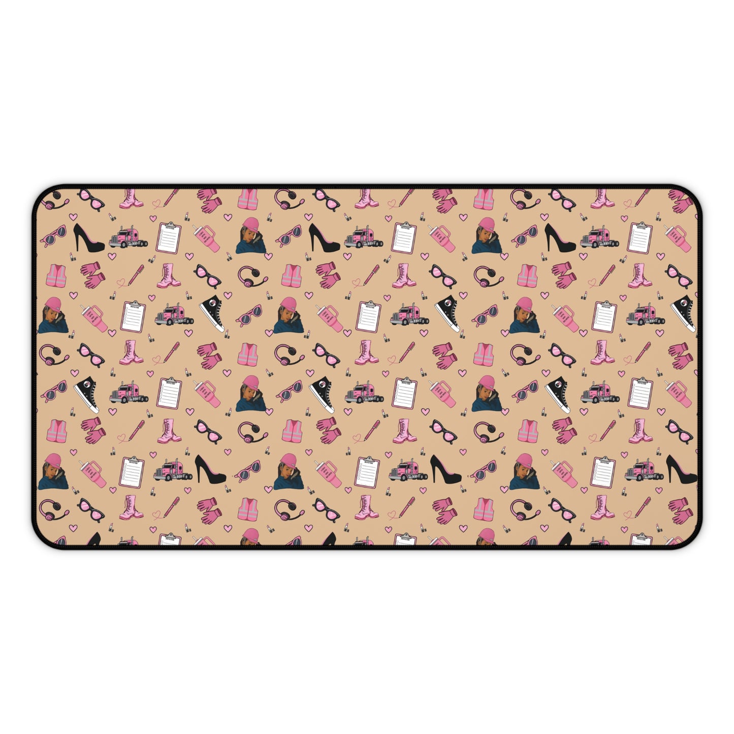 Sand Trucker Charm Mouse Pad female truck driver Office Accessories