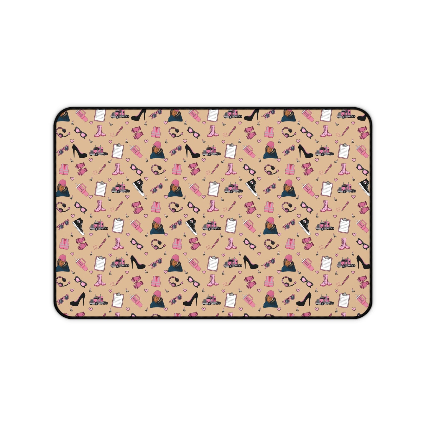 Sand Trucker Charm Mouse Pad female truck driver Office Accessories