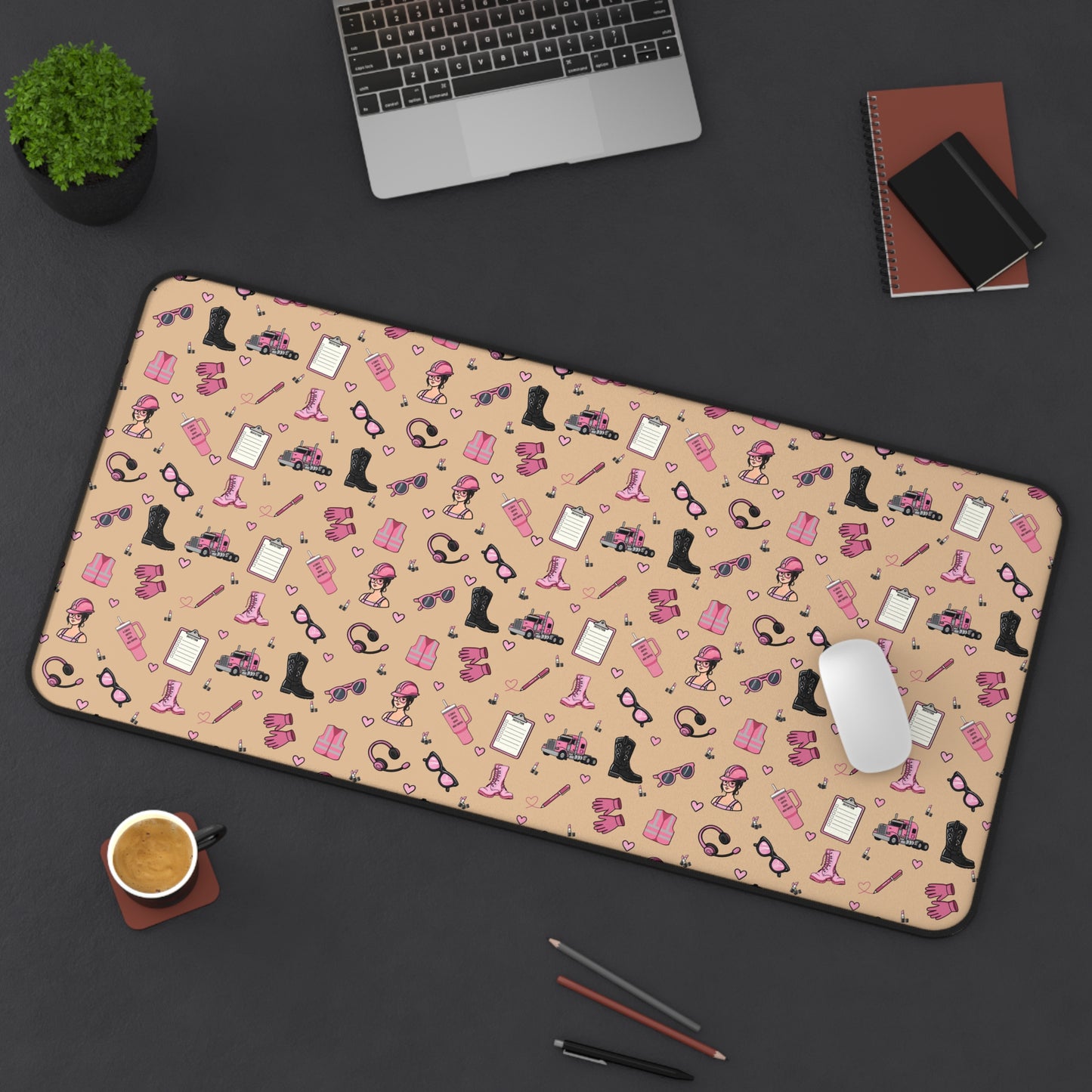 Sand Trucker Charm Mouse Pad female truck driver Office Accessories